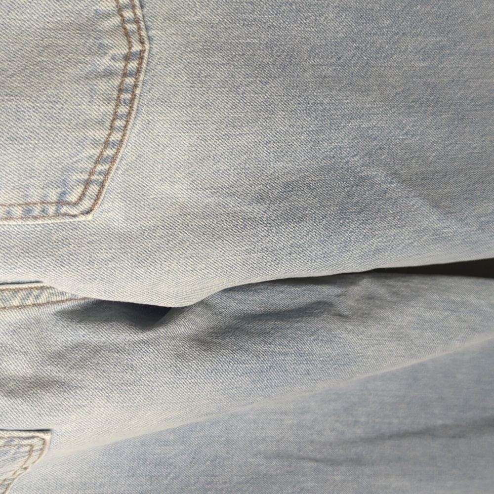 GRLFRND Wide Leg Jean Women's 30 Light Wash Denim Jeans Pants Sparkle 8 - Picture 6 of 15
